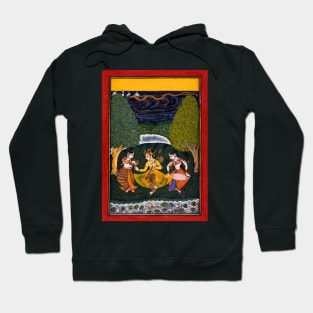 Prince Dances With Female Musicians Ragamala 1740 India Rajasthan Hoodie